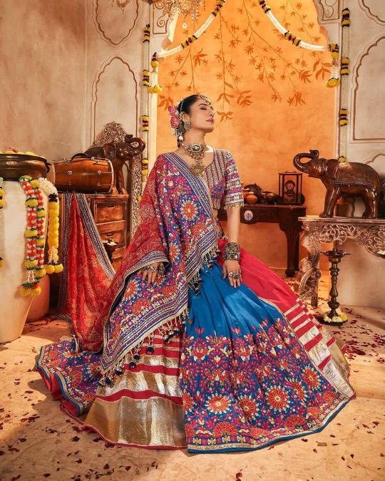 royal blue Lehenga wholesale suppliers in Tamil Nadu